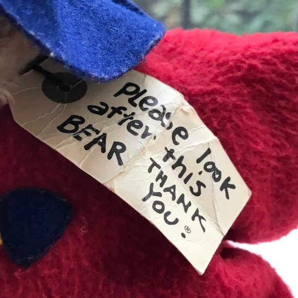 Eden Paddington Bear Plush Teddy Stuffed Animal Darkest Peru to London Red Blue - Picture 6 of 14